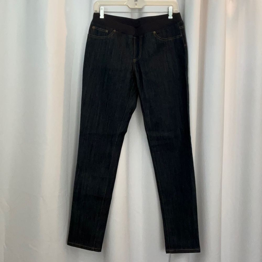 Boston Proper Rio Pull On Dark Wash Denim Skinny Jeans Women Size 10